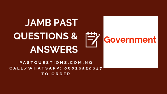 JAMB PAST QUESTIONS on Government