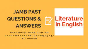 JAMB Past Questions and Answers on Literature in English PDF