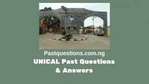 UNICAL Post UTME Past Questions and Answers PDF